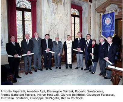 Antonio Paparelli, Amedeo Alpi, Pierangelo Terreni, Roberto Santacroce, Franco Batistoni Ferrara, Marco Pasquali, Giorgio  Bellettini, Giuseppe Forasassi, Graziella Soldatini, Giuselle Dell'Agata, Renzo Corticelli