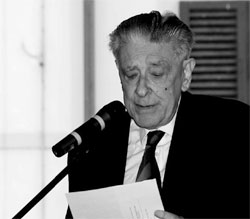 Il Prof. Francesco Orlando pronuncia la Laudatio