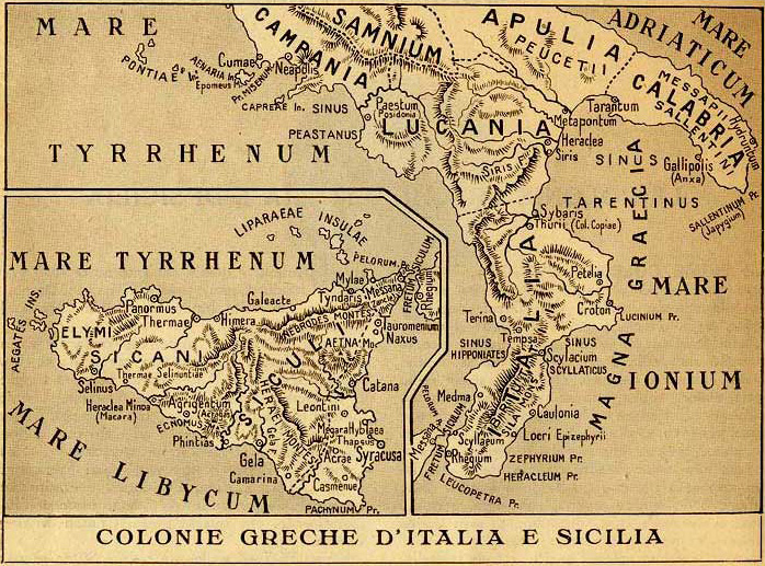 Colonie greche ditalia e sicilia