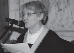 Christiane Klapish-Zuber legge la lectio doctoralis