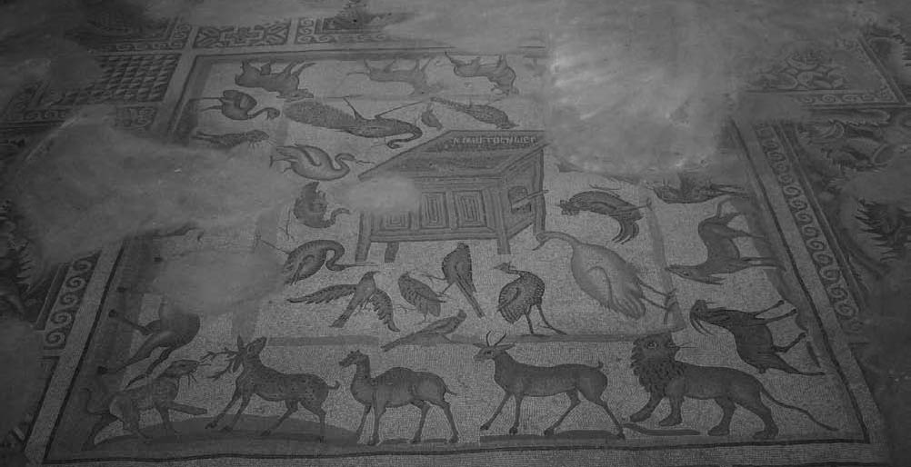 Museo di Misis. Dettaglio del mosaico con l’arca di Noè da una basilica tardo antica