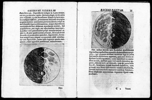 La Luna tracciata da Galileo nel Sidereus Nuncius