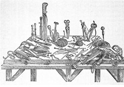 Vesalio, Strumenti anatomici.