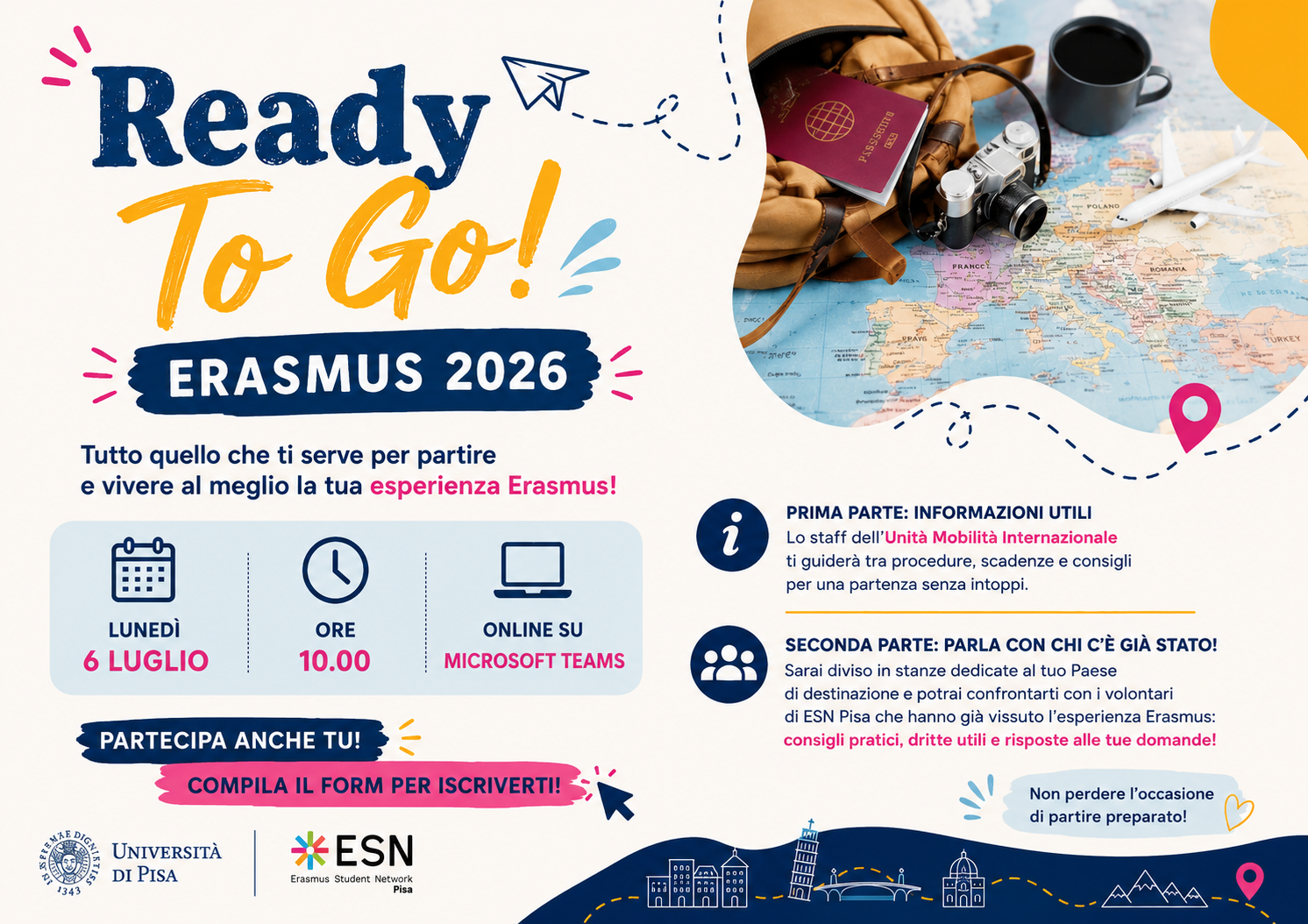 Locandina Ready to go! Erasmus 2026